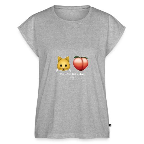 Cat Butt The Aftah Dahk Show - Women's Premium Roll Up Sleeve T-Shirt