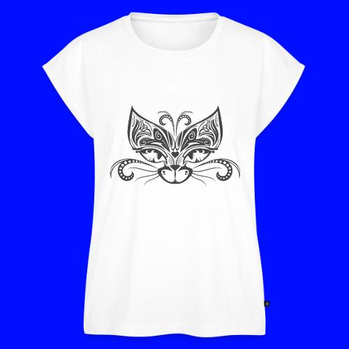 Circus Cat - Women's Premium Roll Up Sleeve T-Shirt