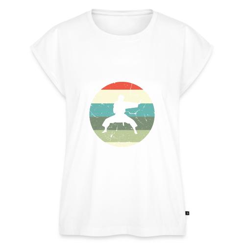 Judo Retro Vintage - Women's Premium Roll Up Sleeve T-Shirt
