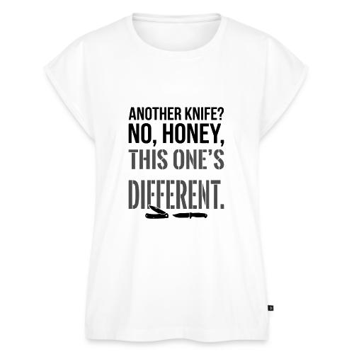 Another Knife? No Honey This One's Different - Women's Premium Roll Up Sleeve T-Shirt