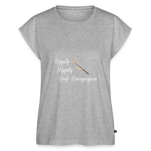 Bippity Boppity Beef Bourguignon - Women's Premium Roll Up Sleeve T-Shirt