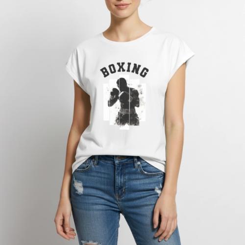 Born for Boxing - Women's Premium Roll Up Sleeve T-Shirt