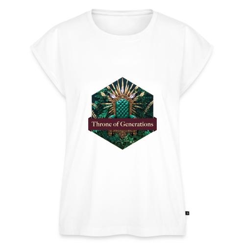 Women’s Day Vine Throne T Shirt, Gift for Grandma - Women's Premium Roll Up Sleeve T-Shirt