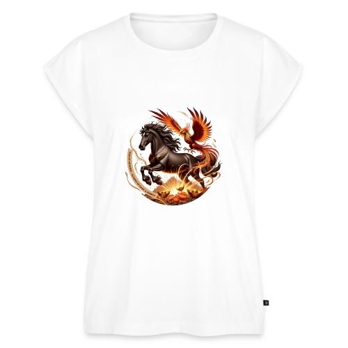 Year of the Horse Phoenix T Shirt, Lunar NY Gift - Women's Premium Roll Up Sleeve T-Shirt