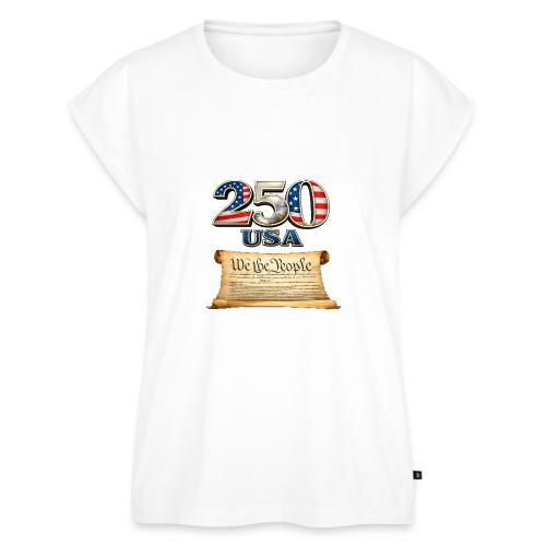 250th anniversary celebration of America - Women's Premium Roll Up Sleeve T-Shirt