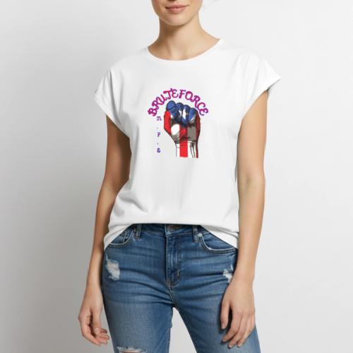 PR POWER - Women's Premium Roll Up Sleeve T-Shirt