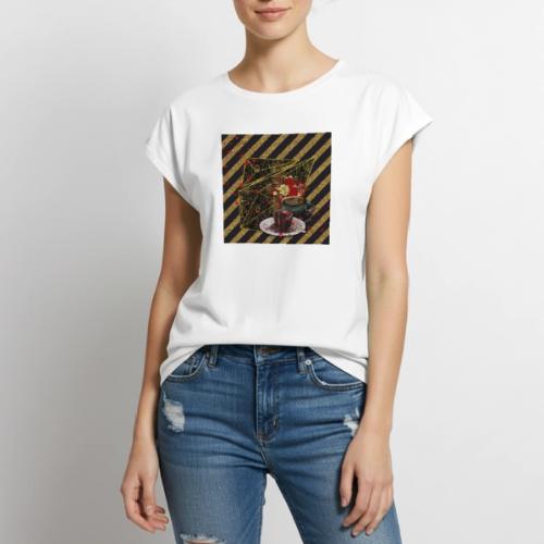 Angela's Valentine Vignette - Women's Premium Roll Up Sleeve T-Shirt