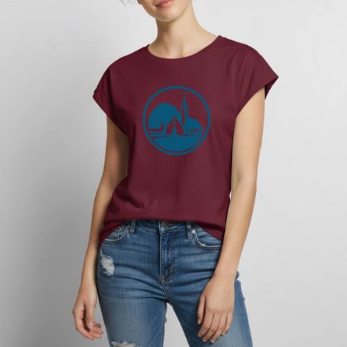 ELC Emblem Round - Women's Premium Roll Up Sleeve T-Shirt