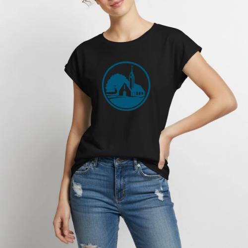 ELC Emblem Round - Women's Premium Roll Up Sleeve T-Shirt
