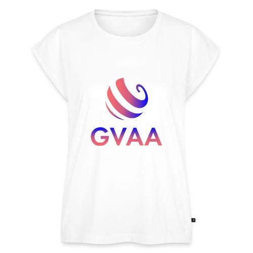 GVAA Merch Stacked Color - Women's Premium Roll Up Sleeve T-Shirt