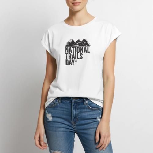 National Trails Day - Women's Premium Roll Up Sleeve T-Shirt