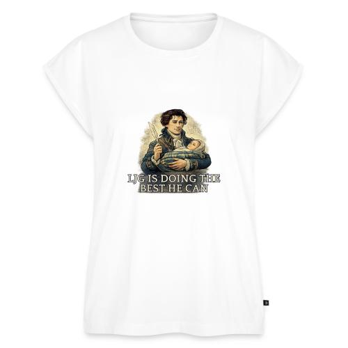 Lord John Is Doing His Best - Women's Premium Roll Up Sleeve T-Shirt