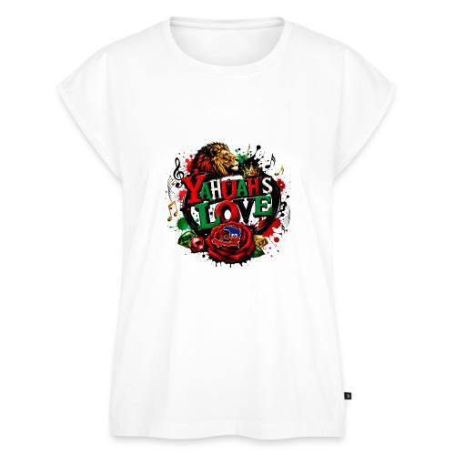 YAHUAH'S LOVE - Women's Premium Roll Up Sleeve T-Shirt