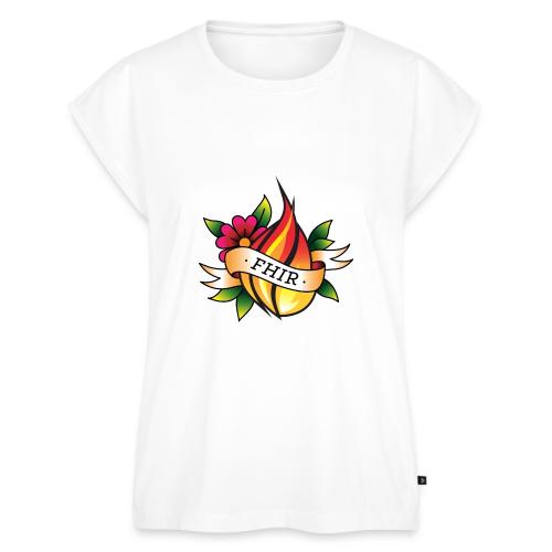 HL7 FHIR DevDays Tattoo 2022 - Women's Premium Roll Up Sleeve T-Shirt