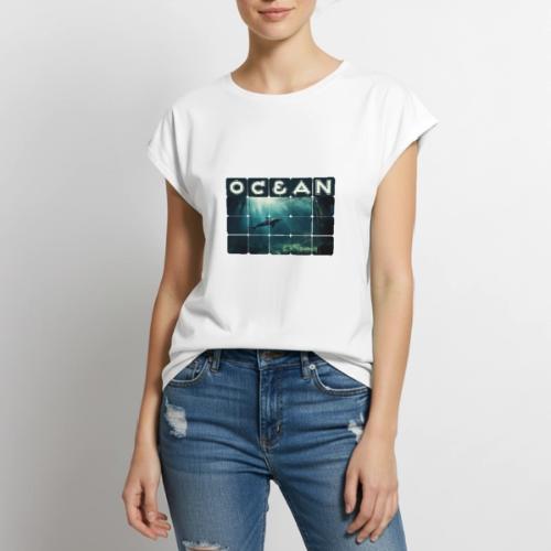 Ocean Whisper - Women's Premium Roll Up Sleeve T-Shirt