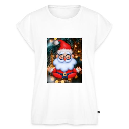SANTA CLAUS MEDITATION - Women's Premium Roll Up Sleeve T-Shirt