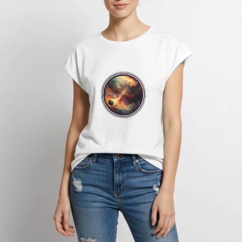 The Painted Planets - Women's Premium Roll Up Sleeve T-Shirt