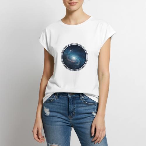 Galaxy Glow - Women's Premium Roll Up Sleeve T-Shirt