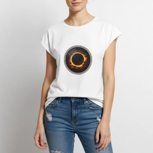 Eclipse Mirage - Women's Premium Roll Up Sleeve T-Shirt