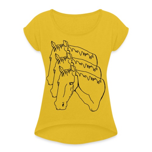 horsey pants - Women's Roll Cuff T-Shirt