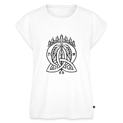 Alpha Omega Trinity - Women's Premium Roll Up Sleeve T-Shirt