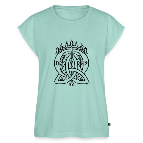 Alpha Omega Trinity - Women's Premium Roll Up Sleeve T-Shirt