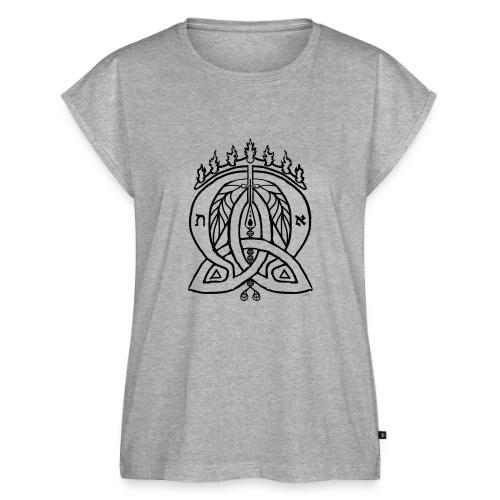 Alpha Omega Trinity - Women's Premium Roll Up Sleeve T-Shirt