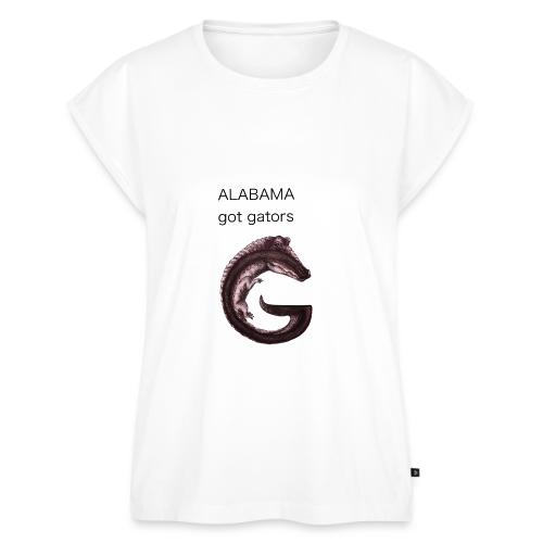 Alabama gator - Women's Premium Roll Up Sleeve T-Shirt