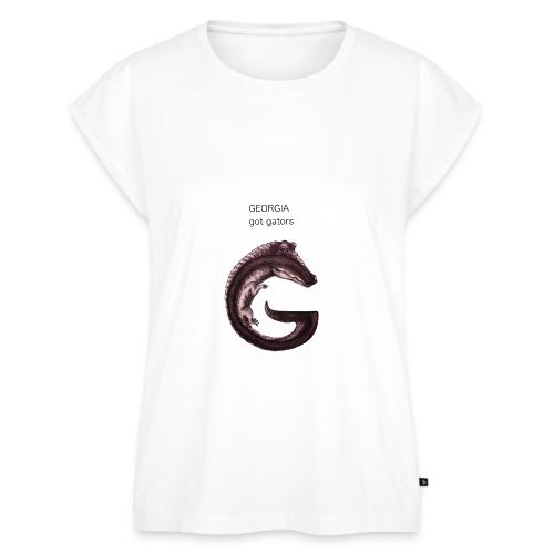 Georgia gator - Women's Premium Roll Up Sleeve T-Shirt