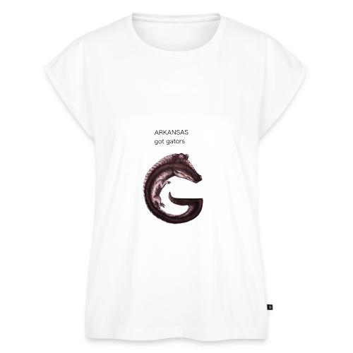 Arkansas gator - Women's Premium Roll Up Sleeve T-Shirt