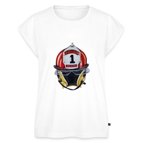 Firefighter - Women's Premium Roll Up Sleeve T-Shirt