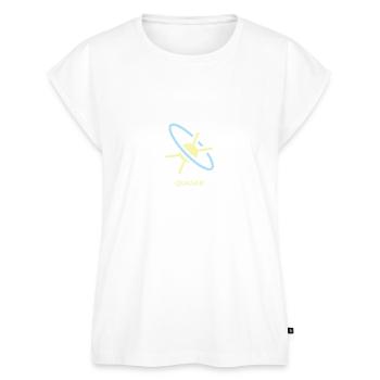 Quasar Quasi Stellar Radio Source - Women's Premium Roll Up Sleeve T-Shirt - white - Front - AI Model Female 180 light (180cm)