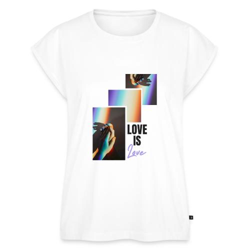 Love is Love - Women's Premium Roll Up Sleeve T-Shirt