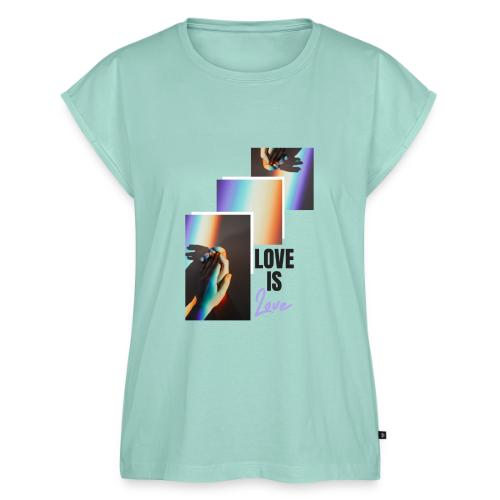 Love is Love - Women's Premium Roll Up Sleeve T-Shirt