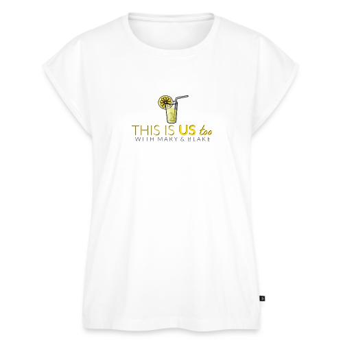This Is us too logo - Women's Premium Roll Up Sleeve T-Shirt
