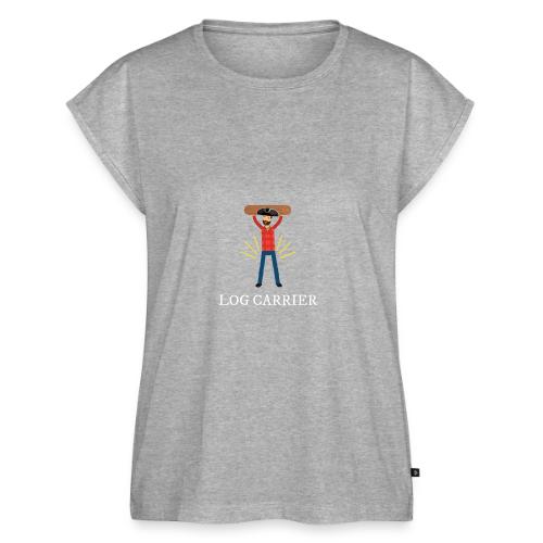 Log Carrier - Women's Premium Roll Up Sleeve T-Shirt