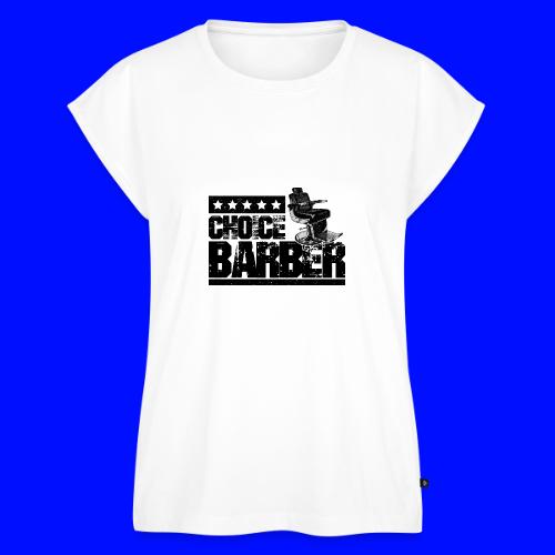 Choice Barber 5-Star Barber - Black - Women's Premium Roll Up Sleeve T-Shirt