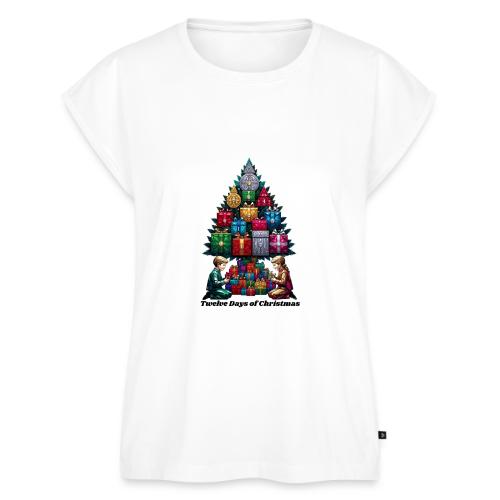 Twelve Days of Gifts T-Shirt - Women's Premium Roll Up Sleeve T-Shirt