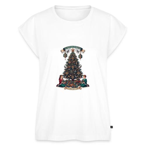 Twelve Days of Christmas T-Shirt - Women's Premium Roll Up Sleeve T-Shirt