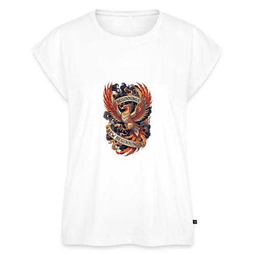 Phoenix New Year T-Shirt - Women's Premium Roll Up Sleeve T-Shirt