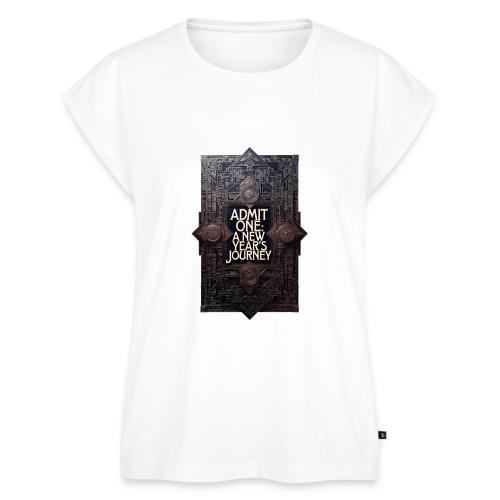 Art Deco VIP Pass T-Shirt - Women's Premium Roll Up Sleeve T-Shirt
