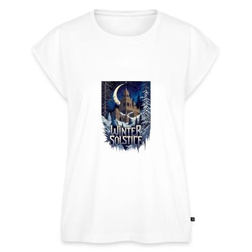 Gothic Solstice T-Shirt, Premium - Women's Premium Roll Up Sleeve T-Shirt