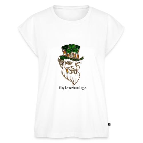 Leprechaun Lantern Mischief T-Shirt - Women's Premium Roll Up Sleeve T-Shirt