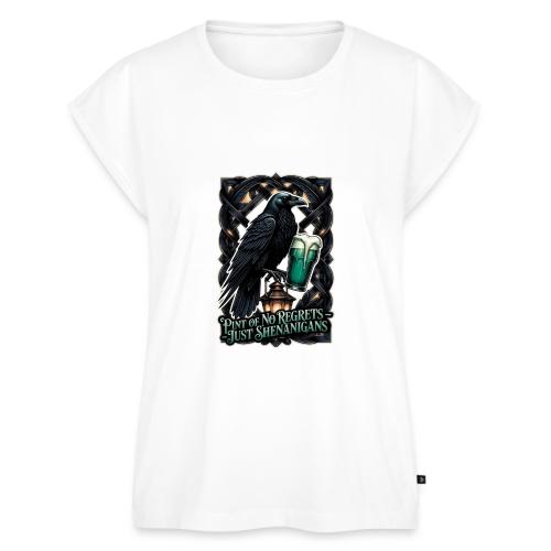 Sarcastic Raven Shenanigans Tee - Women's Premium Roll Up Sleeve T-Shirt