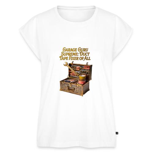 Garage Guru T Shirt - Women's Premium Roll Up Sleeve T-Shirt