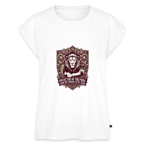 Protector of the Pride T Shirt, Sarcastic Dad Gif - Women's Premium Roll Up Sleeve T-Shirt