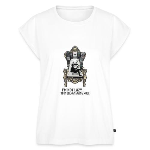 Remote Throne Procrastinator T Shirt, Dad Gift - Women's Premium Roll Up Sleeve T-Shirt