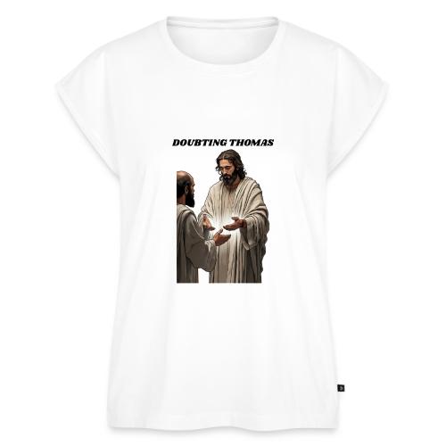 Doubting Thomas Resurrection T Shirt, Gift - Women's Premium Roll Up Sleeve T-Shirt