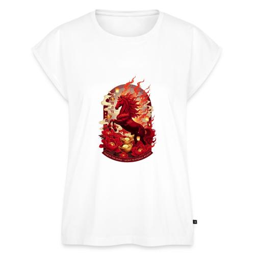 Year of the Horse Ascent T Shirt, Lunar New Year - Women's Premium Roll Up Sleeve T-Shirt