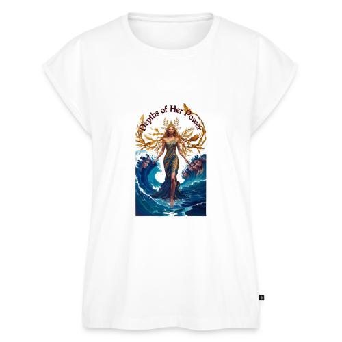 Women’s Day Tidal Sovereign T Shirt, Gift for Wife - Women's Premium Roll Up Sleeve T-Shirt